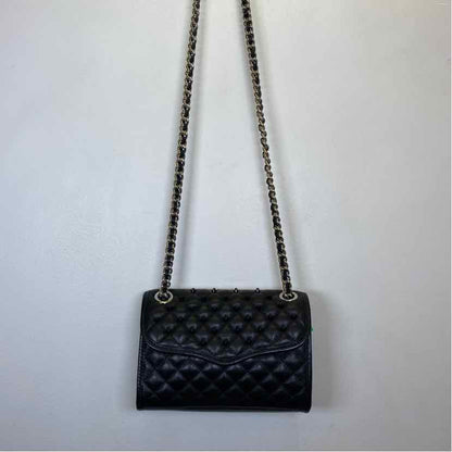 Pre-Owned Rebecca Minkoff Black & Silver Leather Handbag