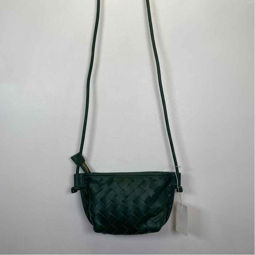 Forest Green faux leather Handbag