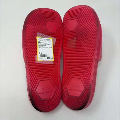 Pre-Owned Shoe Size 6.5 Armani exchange Hot Pink Slide