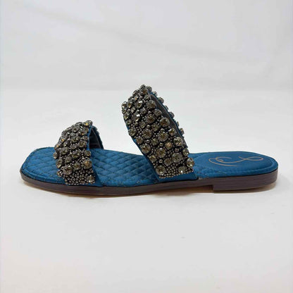 Pre-Owned Shoe Size 6.5 Sam Edelman Teal Sandals