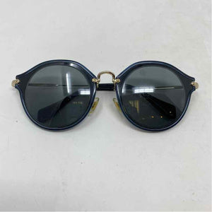 Pre-Owned Mui Mui Black Metal Sunglasses