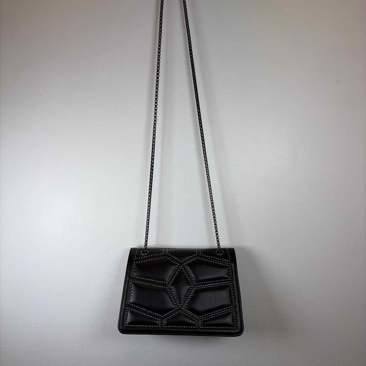 Pre-Owned Boutique Black Pleather Handbag