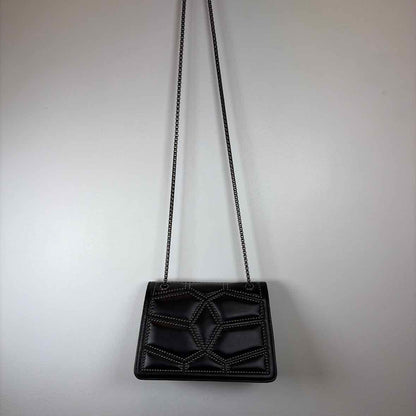 Pre-Owned Boutique Black Pleather Handbag