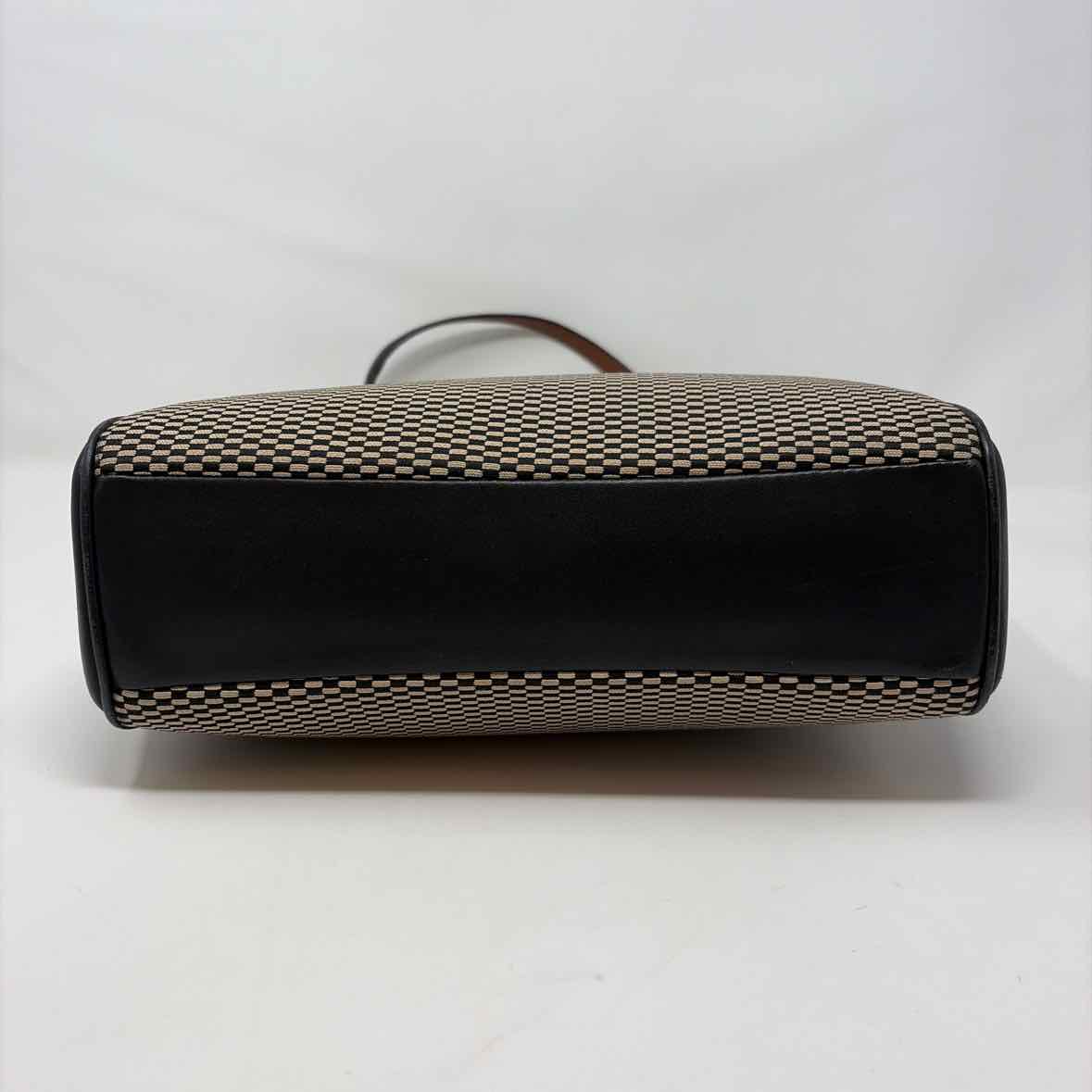 Pre-Owned Coach Black/Brown Fabric Handbag