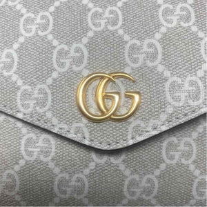 Pre-Owned Gucci Cream Canvas Designer Handbag