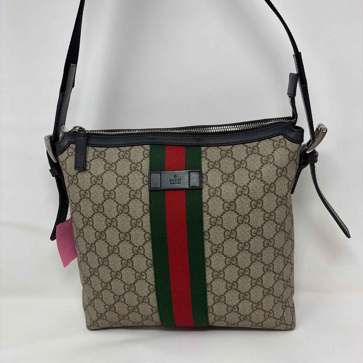 Pre-Owned Gucci Monogram Coated Canvas Designer Handbag