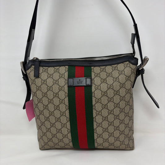 Pre-Owned Gucci Monogram Coated Canvas Designer Handbag