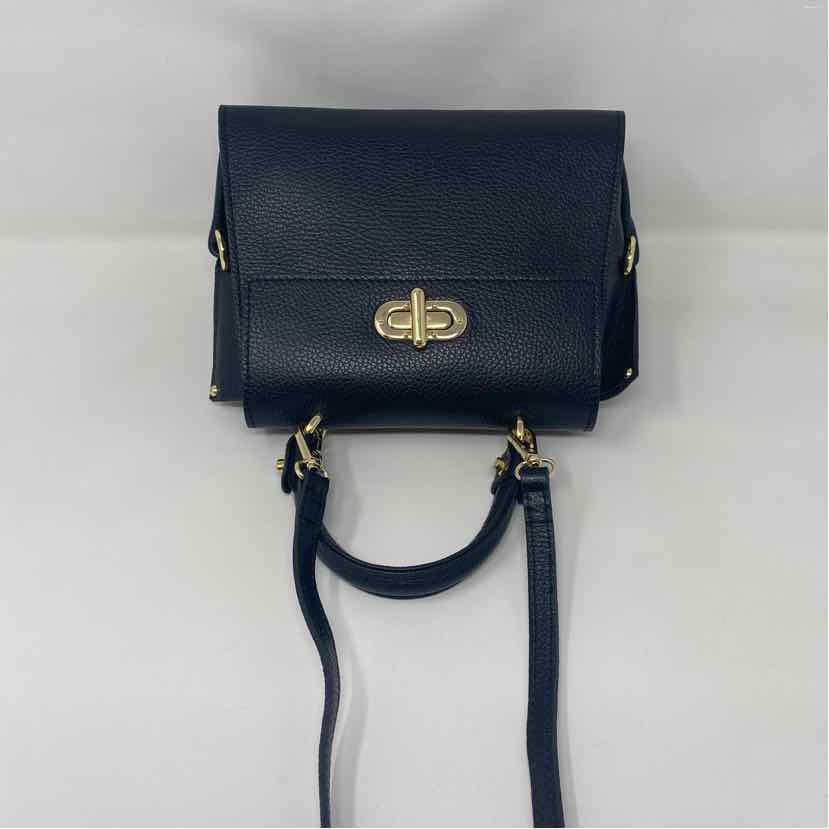Pre-Owned Made in Italy Black Leather Handbag
