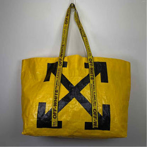 Pre-Owned Off White Yellow Plastic Designer Handbag