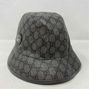 Pre-Owned Gucci Grey Canvas Designer Hats