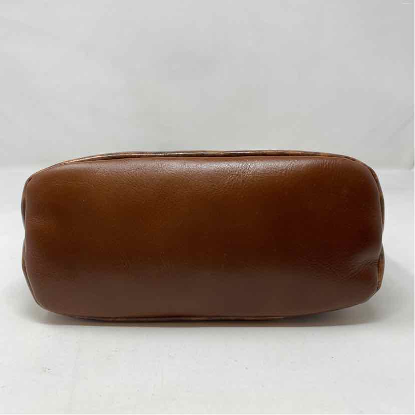 Pre-Owned Patricia Nash Brown Print Leather Handbag
