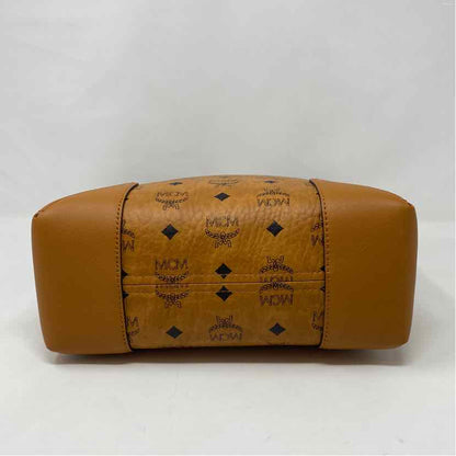 Pre-Owned MCM Cognac Leather Designer Handbag