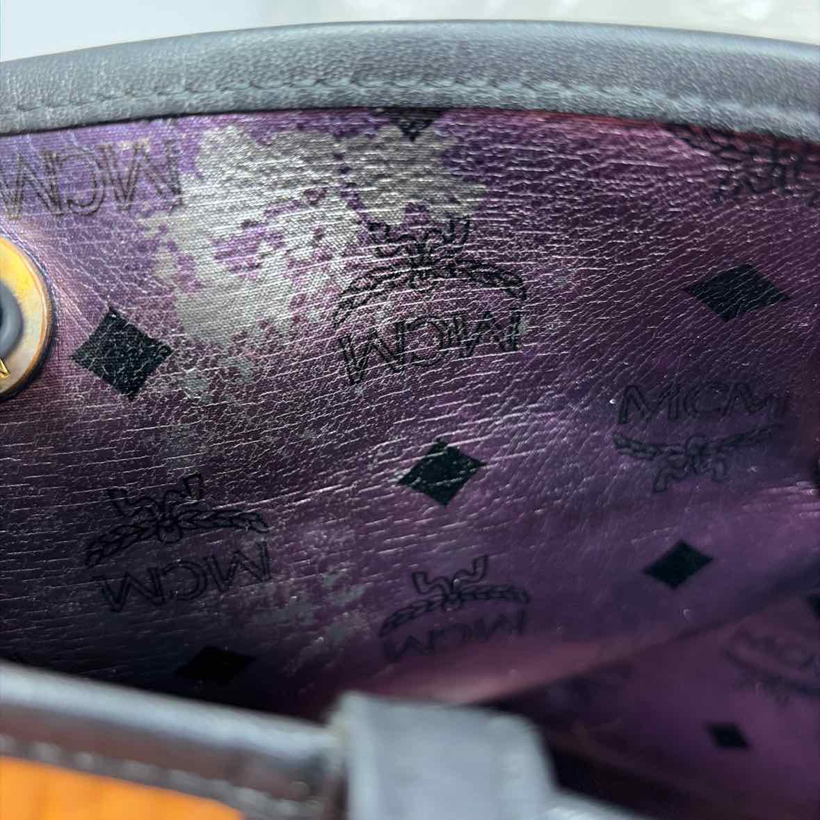 Pre-Owned MCM Cognac Leather Designer Handbag