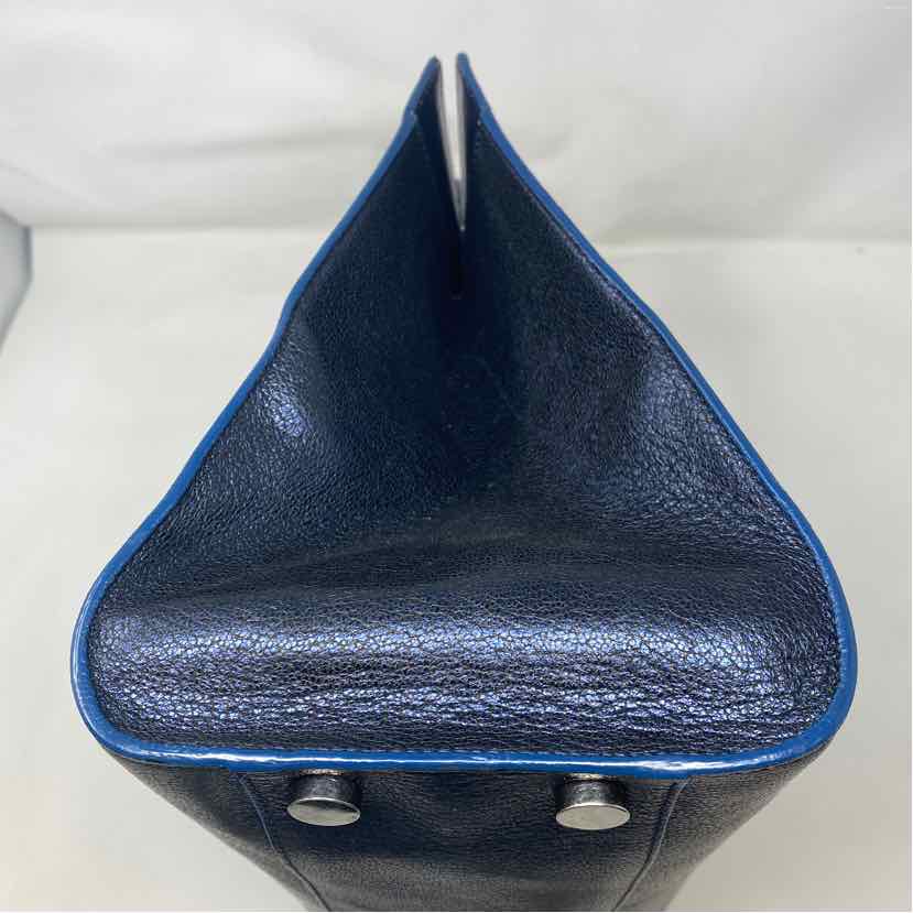 Pre-Owned Jimmy Choo Navy Leather Designer Handbag