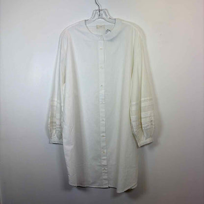 Pre-Owned Size M Pluto White Casual Dress