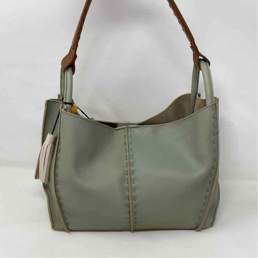 Pre-Owned The Sak Teal Leather Handbag