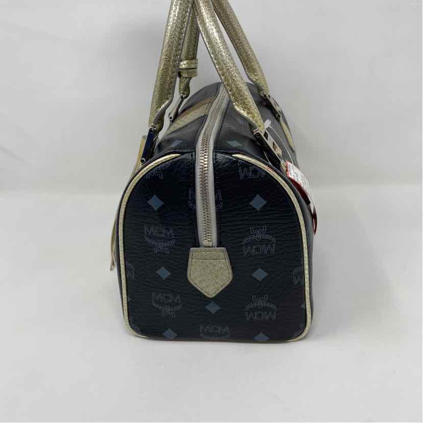 Pre-Owned MCM Black Multi Leather Designer Handbag