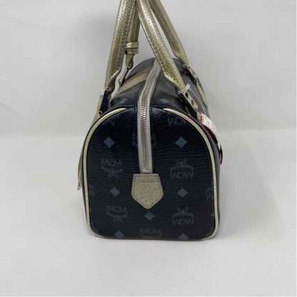 Pre-Owned MCM Black Multi Leather Designer Handbag