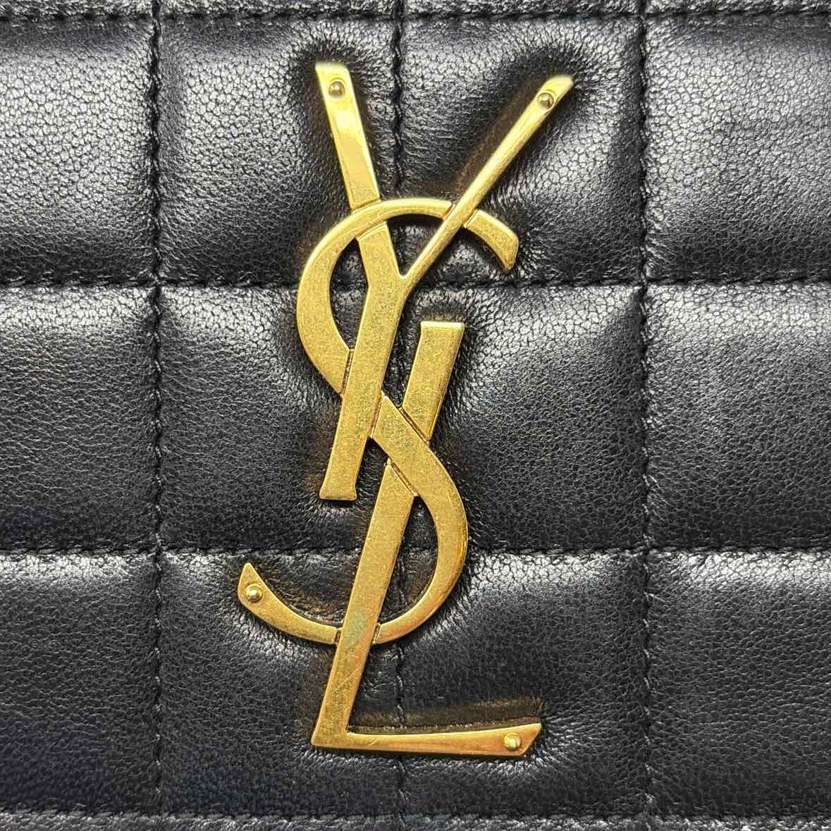 Pre-Owned Saint Laurent Black Leather Designer Handbag
