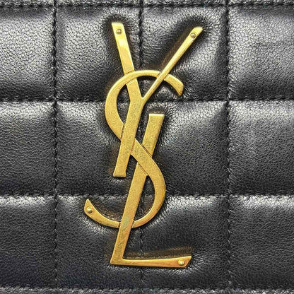 Pre-Owned Saint Laurent Black Leather Designer Handbag