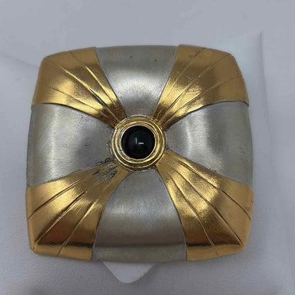Pre-Owned JW Square Sterling Silver Brooch