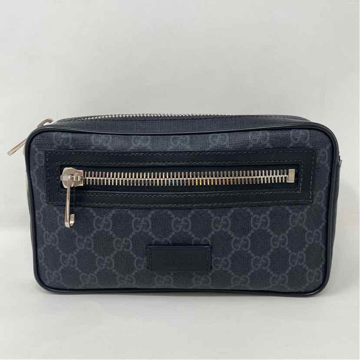Pre-Owned Gucci Black Canvas Designer Handbag