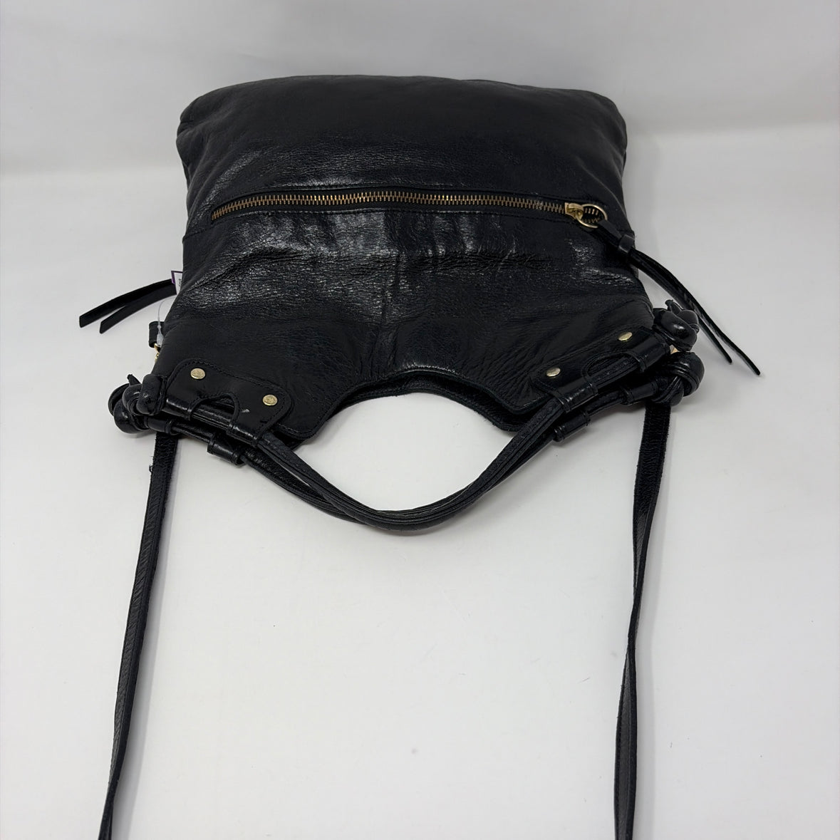 Pre-Owned Pietro Alessandro Black Leather Handbag
