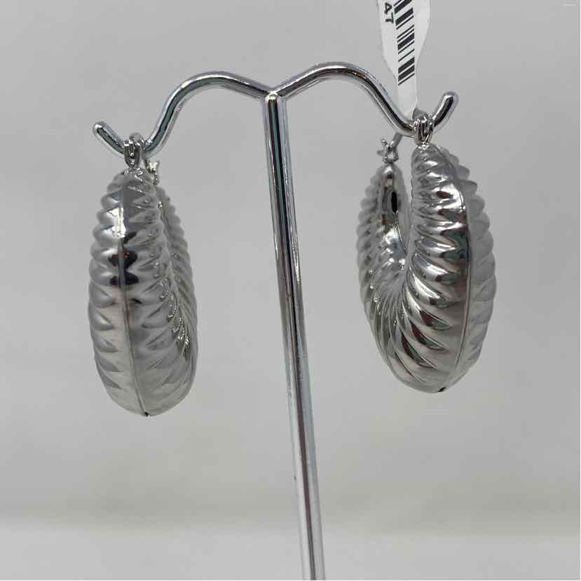 Silver Metal Earrings