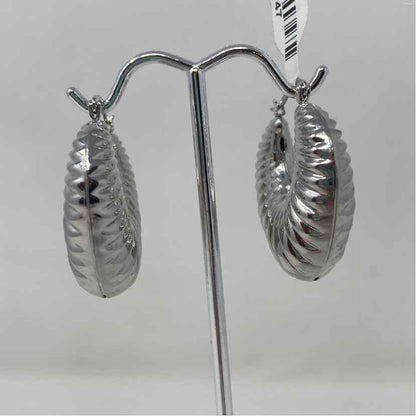 Silver Metal Earrings