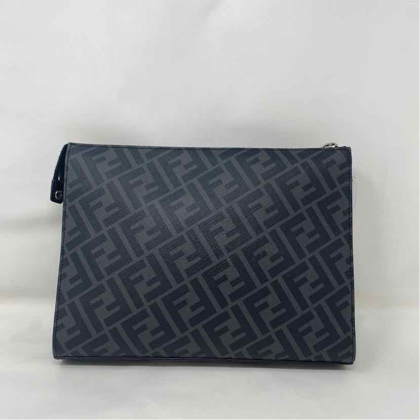 Pre-Owned Fendi Black/Yellow Leather Designer Handbag