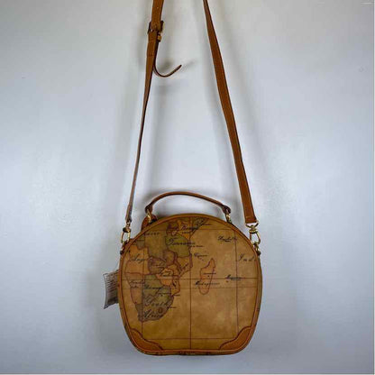 Pre-Owned Alviero Martini Tan Multi Leather Handbag