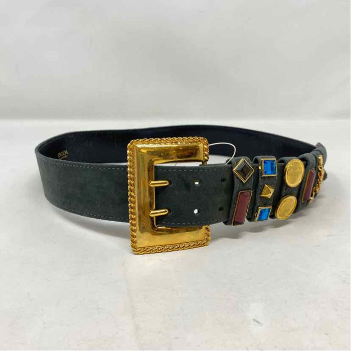 Pre-Owned Escada Grey Leather Belt