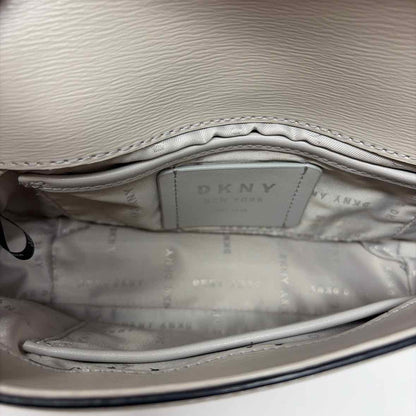 Pre-Owned DKNY Taupe Leather Handbag