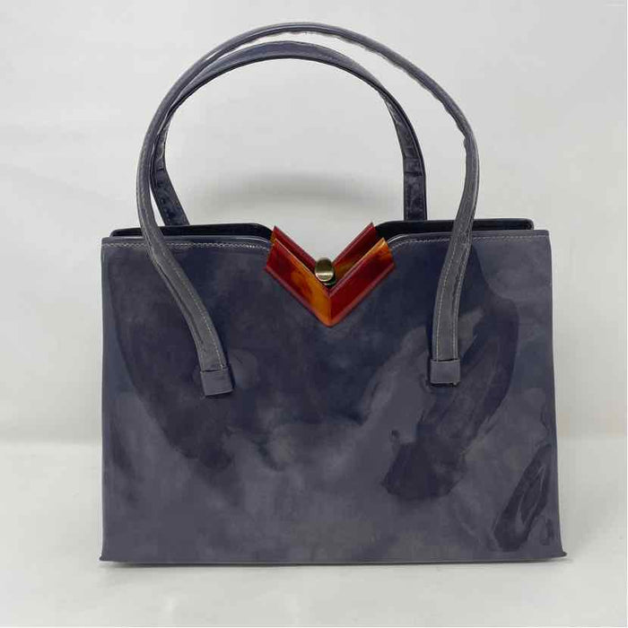 Pre-Owned Cara Grey Multi Patent Handbag