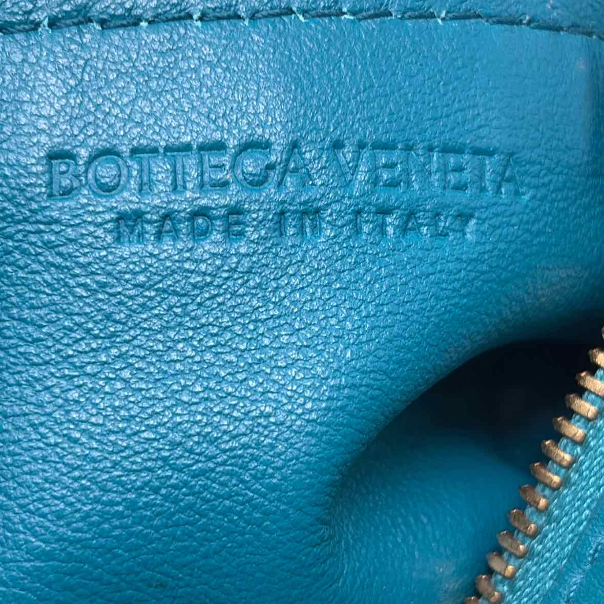 Pre-Owned Bottega Veneta Teal Leather Designer Handbag
