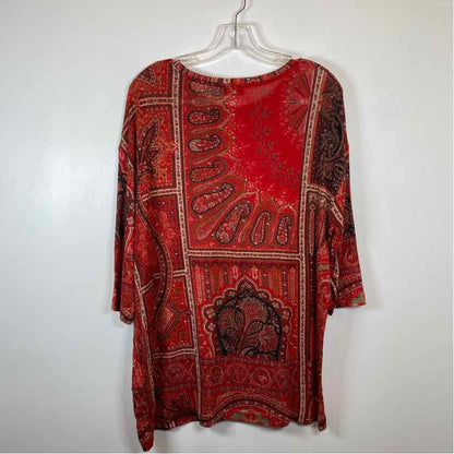 Pre-Owned Size 4/S Etro Red Multi Top