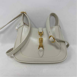 Pre-Owned Gucci Cream Leather Designer Handbag