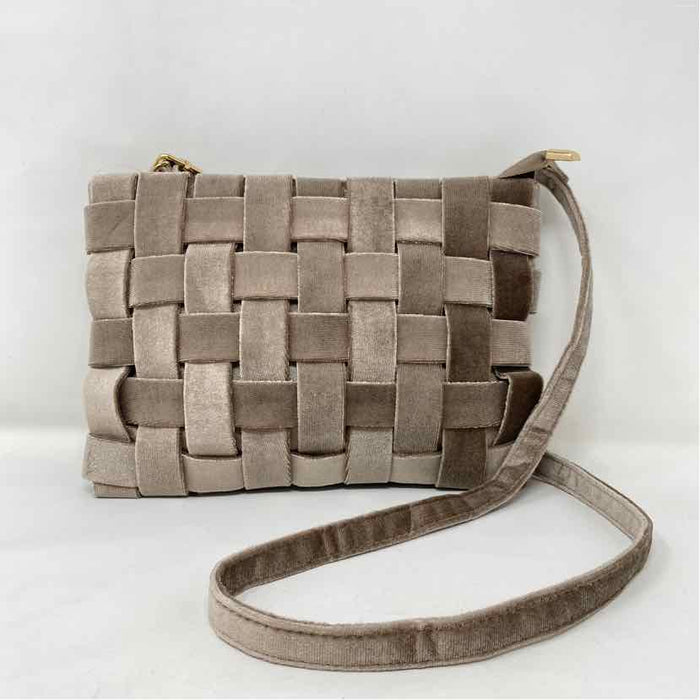 Pre-Owned Anthropologie Tan Velvet Handbag