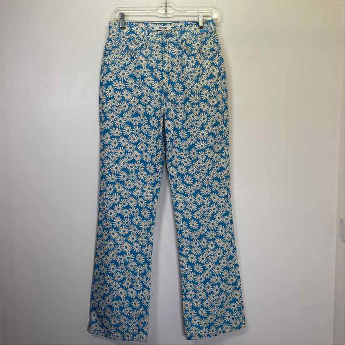 Pre-Owned Size 26/S RE/DONE Blue Floral Pants