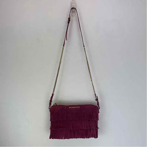Pre-Owned Burberry Purple Suede Designer Handbag