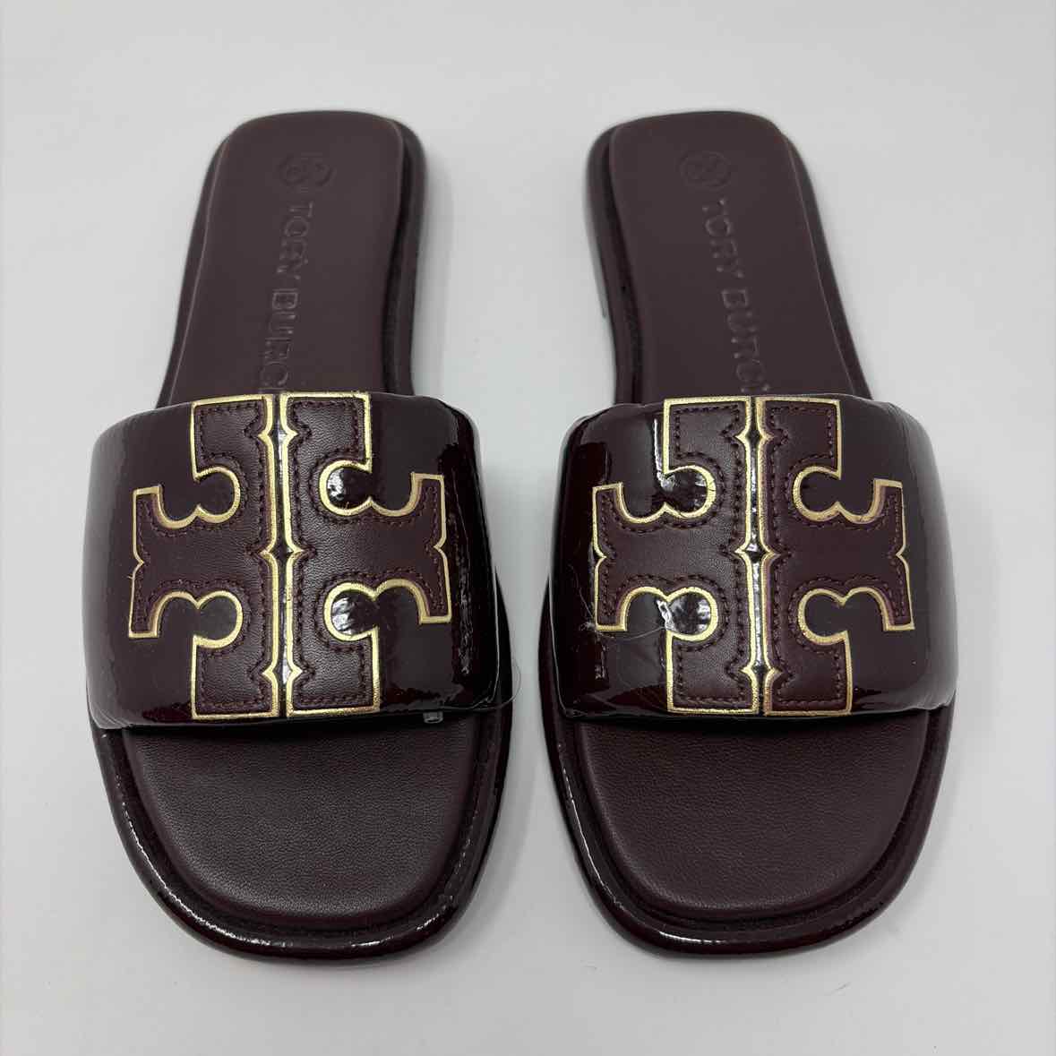 Pre-Owned Shoe Size 7 Tory Burch Burgundy Slide