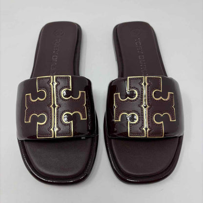 Pre-Owned Shoe Size 7 Tory Burch Burgundy Slide