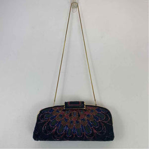 Pre-Owned Boutique Black Multi Beaded Handbag