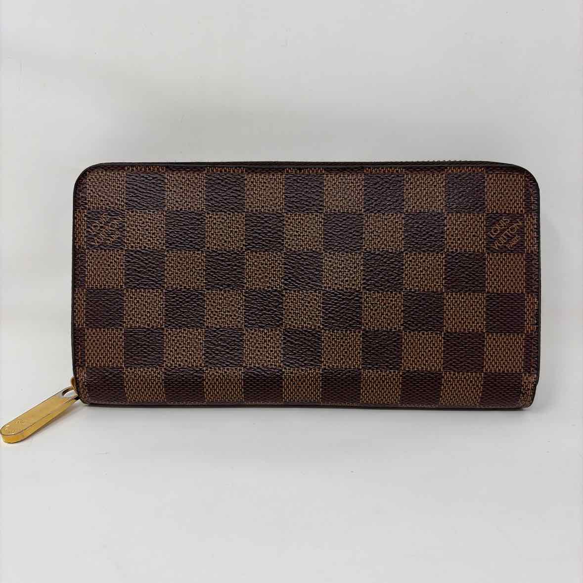 Pre-Owned Louis Vuitton Damier Eben Canvas Designer Wallet