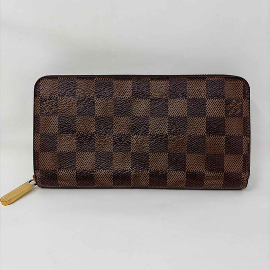 Pre-Owned Louis Vuitton Damier Eben Canvas Designer Wallet
