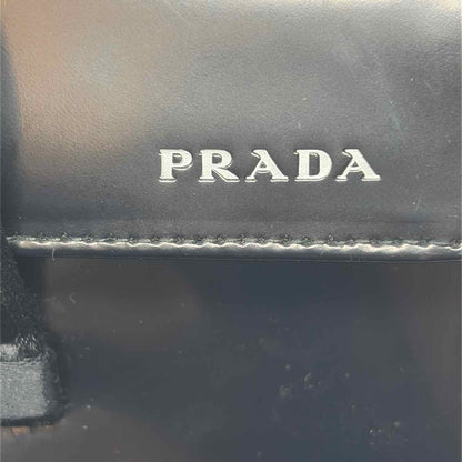 Pre-Owned Prada Black Patent Designer Handbag