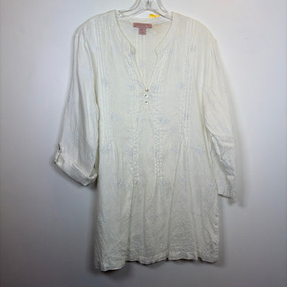 Pre-Owned Size XL St. Tropez White Casual Dress
