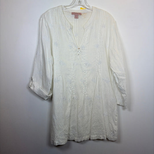 Pre-Owned Size XL St. Tropez White Casual Dress