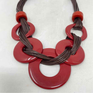 Pre-Owned Brown Plastic Necklace