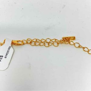 Gold rhinestones Metal Necklace